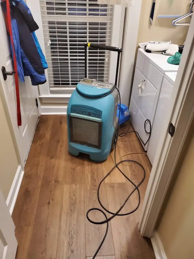 Commercial dehumidifier deployed for Flood Damage Cleanup in Mooresville