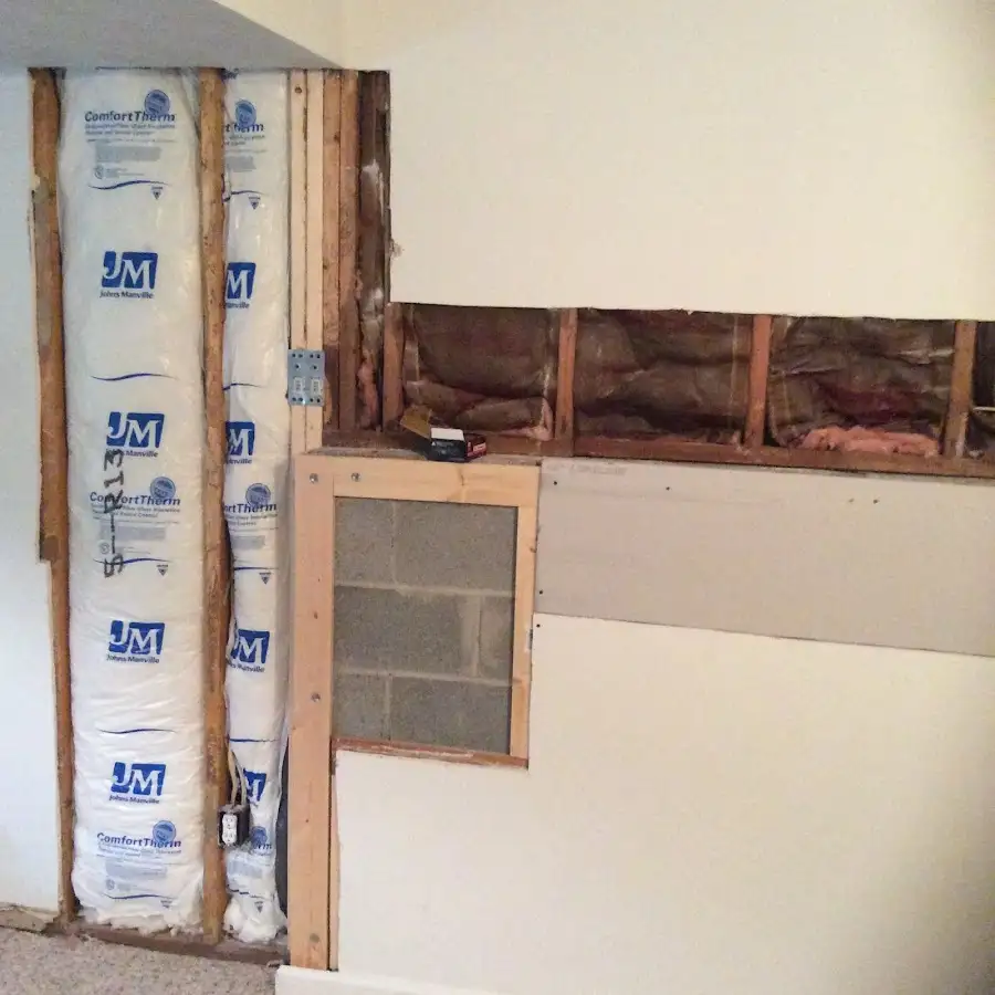 Wall insulation replacement during Structural Drying in Mooresville